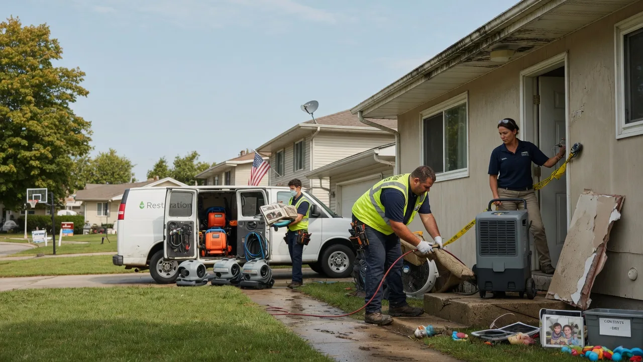 Water Damage Restoration in Castleton, IL near me